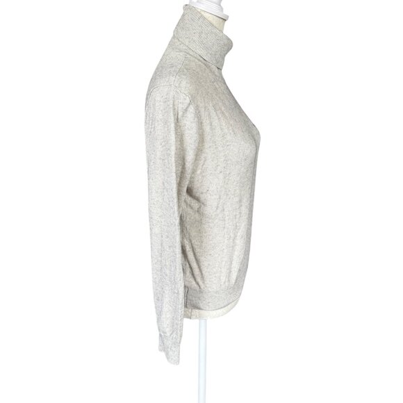 Lauren Ralph Lauren linen color long sleeve pullover turtleneck sweater - Picture 3 of 7